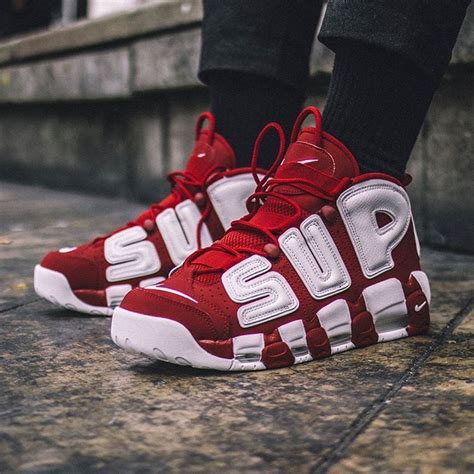 supreme x nike uptempo replica|nike air more uptempo sneakers.